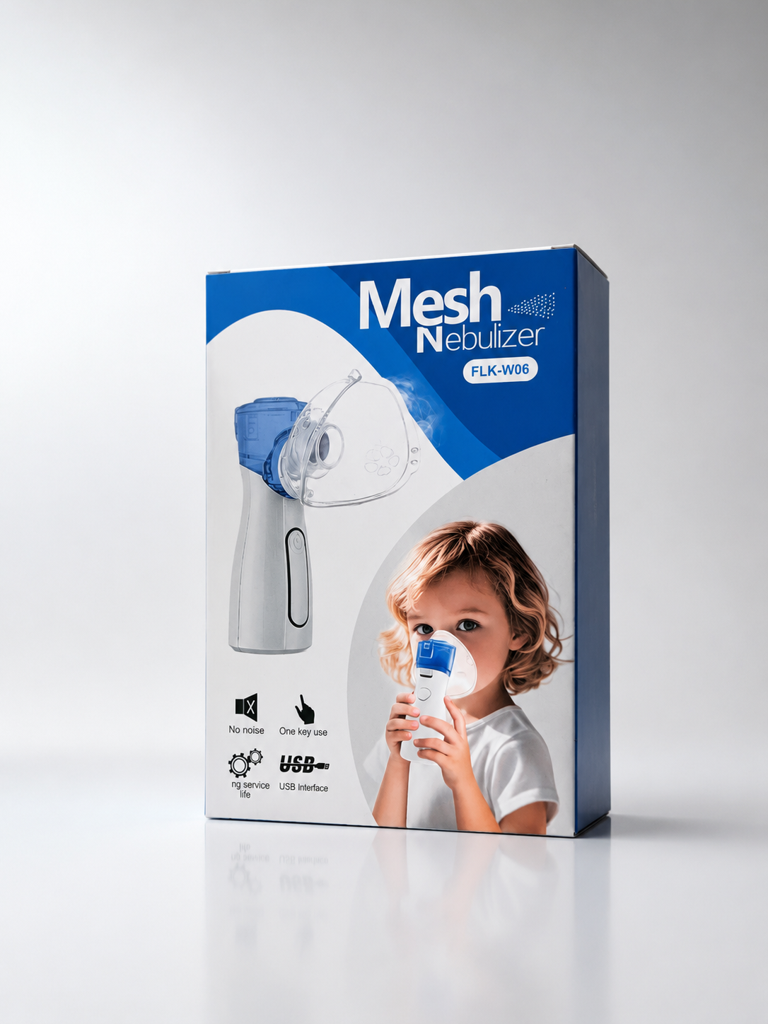 مش نبولایزر اورجینال مدل FLK-W06 برای بیماران مبتلا به آسم، آلرژی، برونشیت، عفونت‌های تنفسی